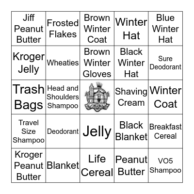 SCAVENGER HUNT Bingo Card