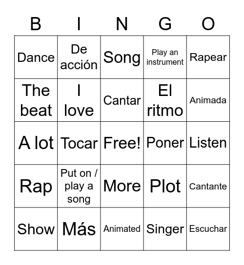 Cultura Popular 4.1-4.5 Bingo Card