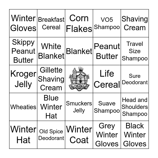 SCAVENGER HUNT Bingo Card