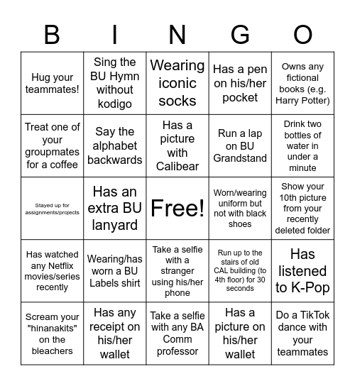 BUEÑO GKNB? Bingo Card