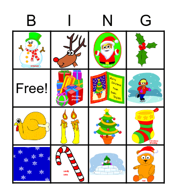 Christmas Bingo Card