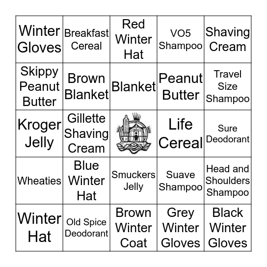 SCAVENGER HUNT Bingo Card