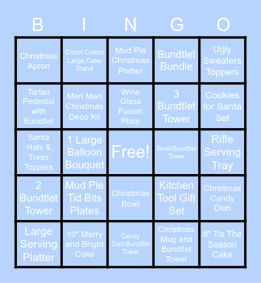 Nothing Bundt Cakes Milpitas - Bingo Card
