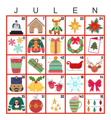 JULEBINGO Card