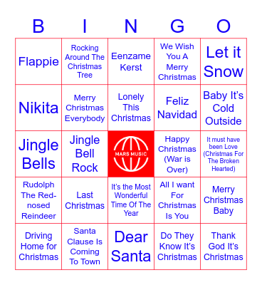 ! Merry Christmas ! Bingo Card