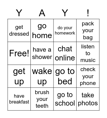 That's life! Bingo Card