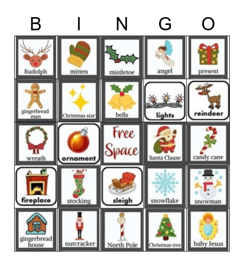 Christmas Bingo Card