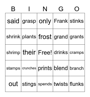 2.4 Bingo Card