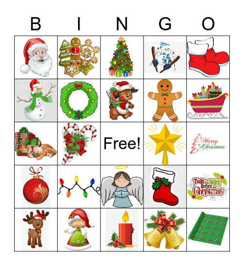 Christmas Bingo Card