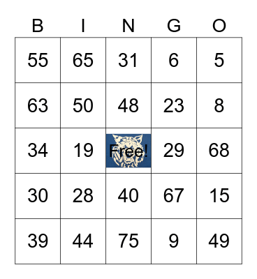 Parkview School - Family Bingo Night Bingo Card