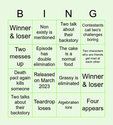 TPOT 3 bingo Card