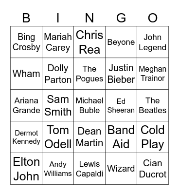 Christmas Bingo Card