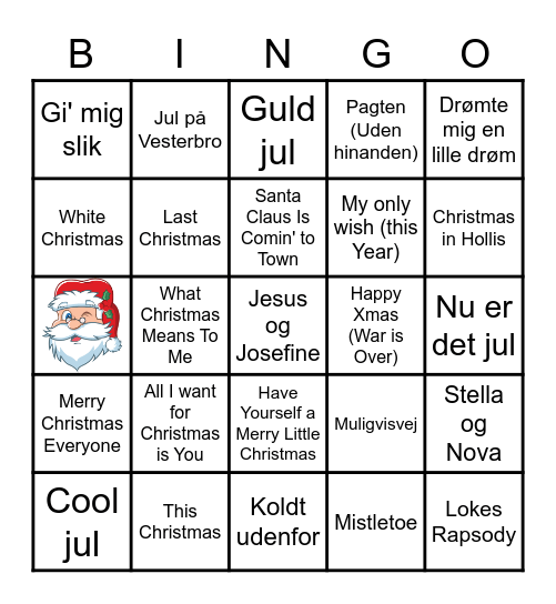 Jule-Bingo 2022 Bingo Card