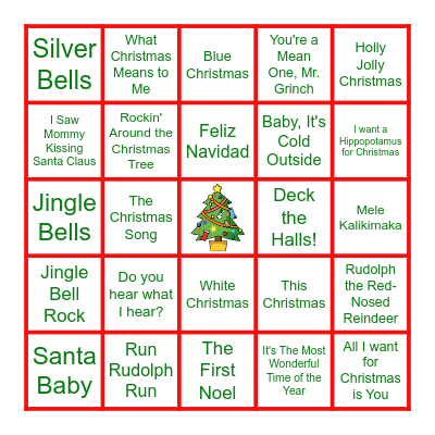 Christmas Bingo Card