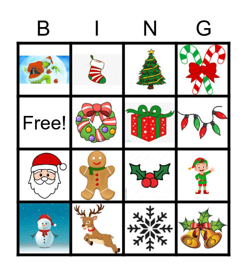 Christmas Bingo Card