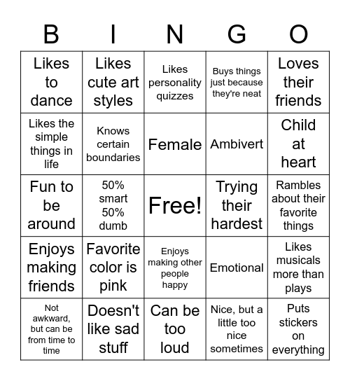 How much Do you Have in Common with Berry? Bingo Card