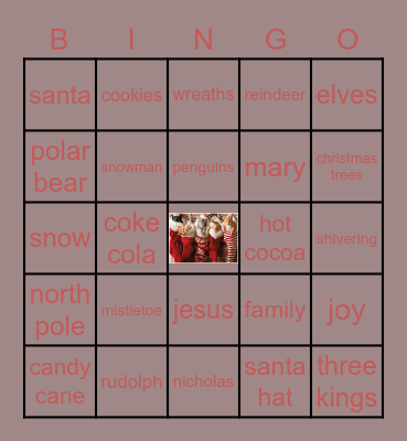 Winter Bingo Card