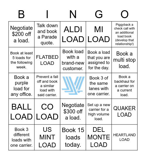 VENTURE CONNECT - INDY Bingo Card