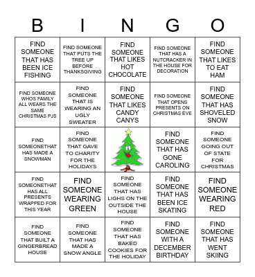 HOLIDAY BINGO Card