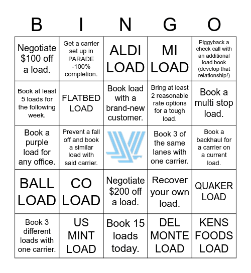 VENTURE CONNECT - INDY Bingo Card