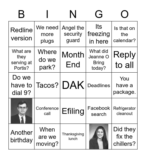 DKWG Bingo Card