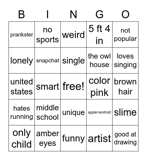 Bingo Card