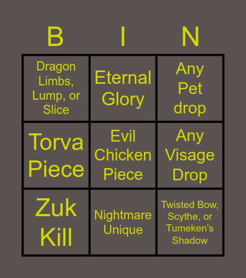 Grinch Challenge 10 Impossible Tasks Bingo Card