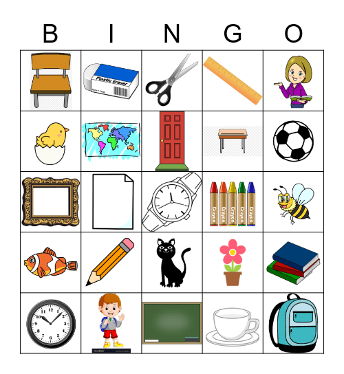 Classroom Bingo Card
