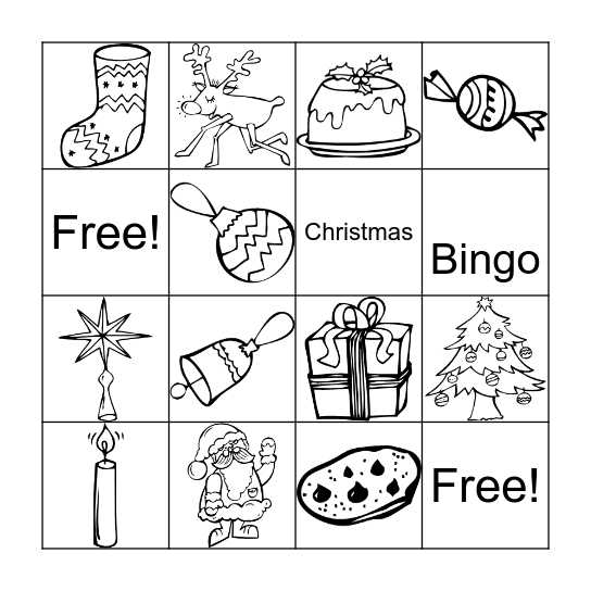 CHRISTMAS BINGO Card