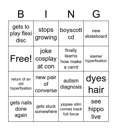 Stanny 2023 predictions Bingo Card