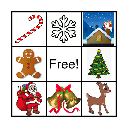 Caroling Bingo Card