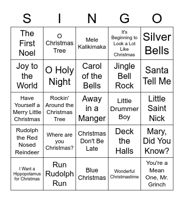 🎄CHRISTMAS🎄 Bingo Card