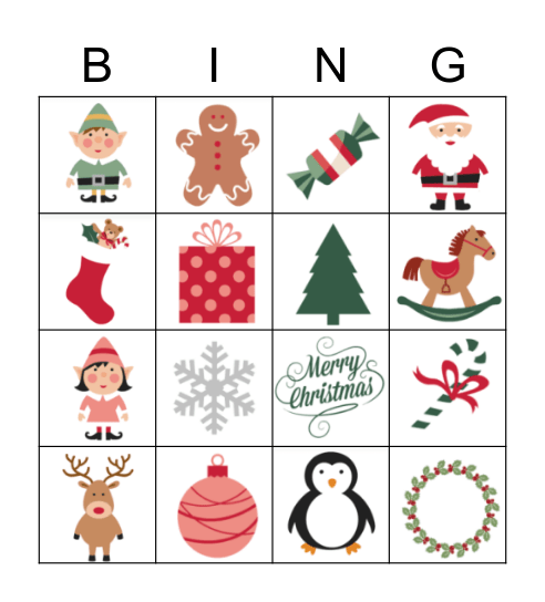 Christmas Bingo Card