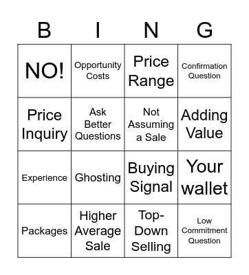 All About Alan Bingo Card