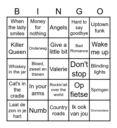 Eindejaarsbingo 2 Bingo Card