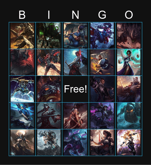 pV Vasto Lorde Bingo Card