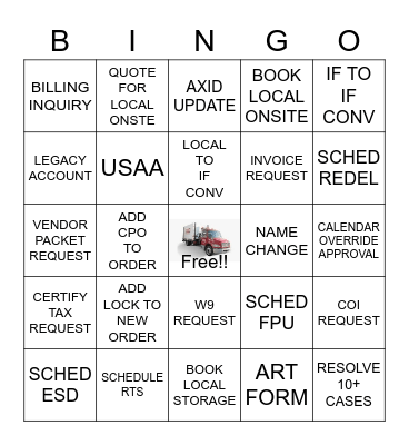 Holiday Bingo!!! Bingo Card