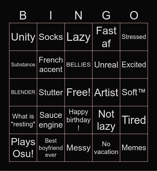 How much Nicoreda are you Bingo Card