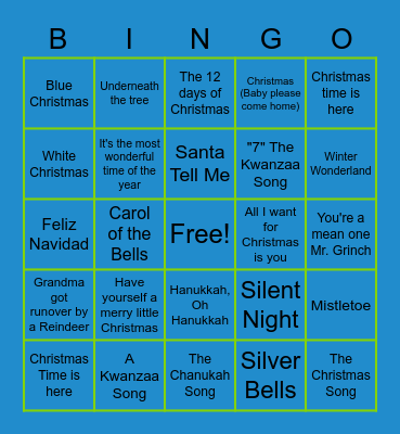 BTM Holiday Bingo! Bingo Card