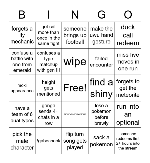 STONKED Bingo Card