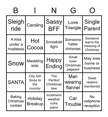 Xmass Bingo Card