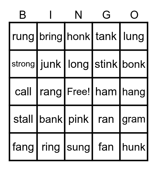 Welded Sounds Bingo Card