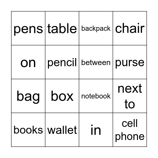 Bingo Card