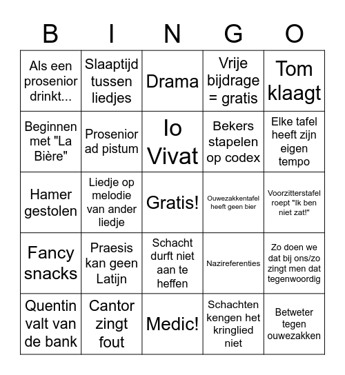 Midwintercantus Bingo Card
