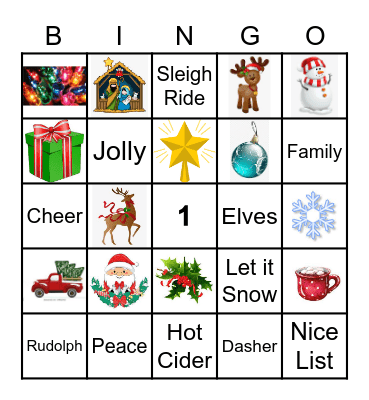 Christmas Bingo Card