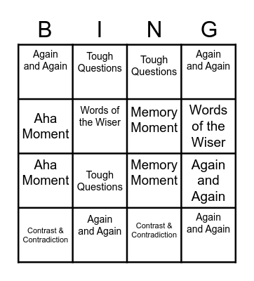 Signpost Bingo Card