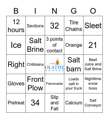 Winter Bingo 2022 Bingo Card