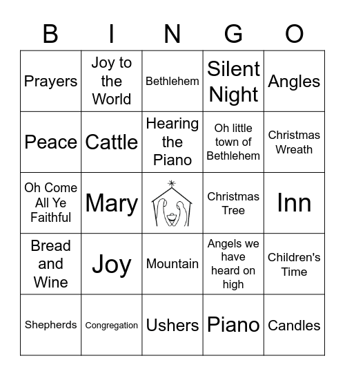 Christmas Bingo Card