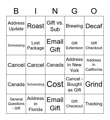 Phone Bingo #3 Bingo Card