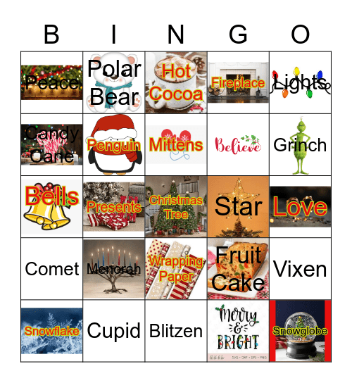 Quality 2022 Holiday Bingo Card